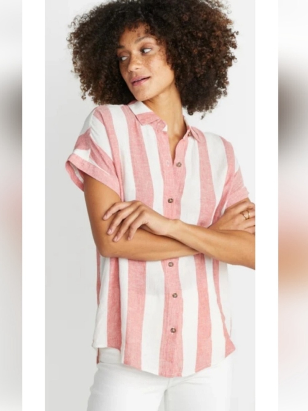 Marine Layer Dana Short Sleeve Linen Blend Shirt